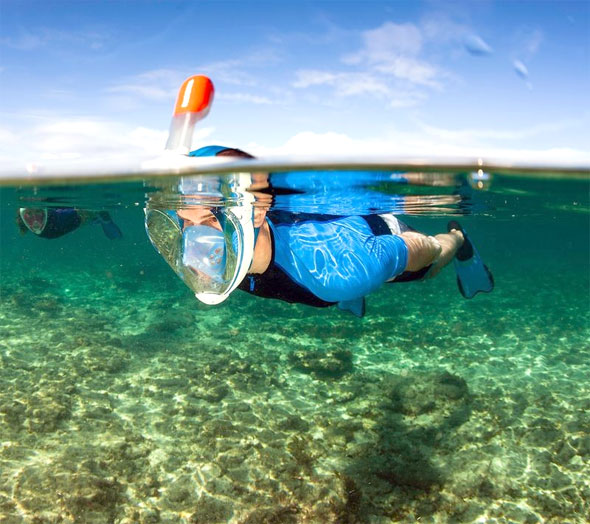 deportes subacuáticos, el snorkel